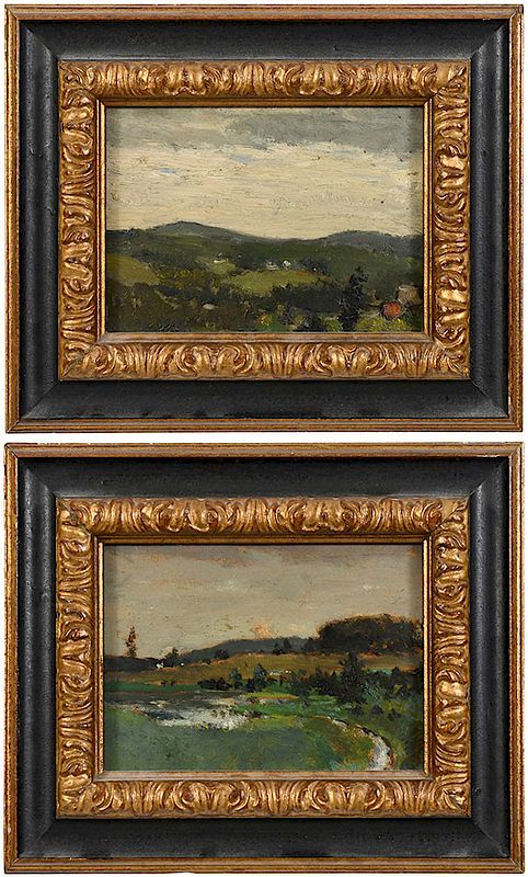 Appraisal: Elliott Daingerfield North Carolina - Pair of Blowing Rock landscapes