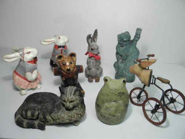 Appraisal: Lot of assorted decorative animal figurines Includes eight total pieces