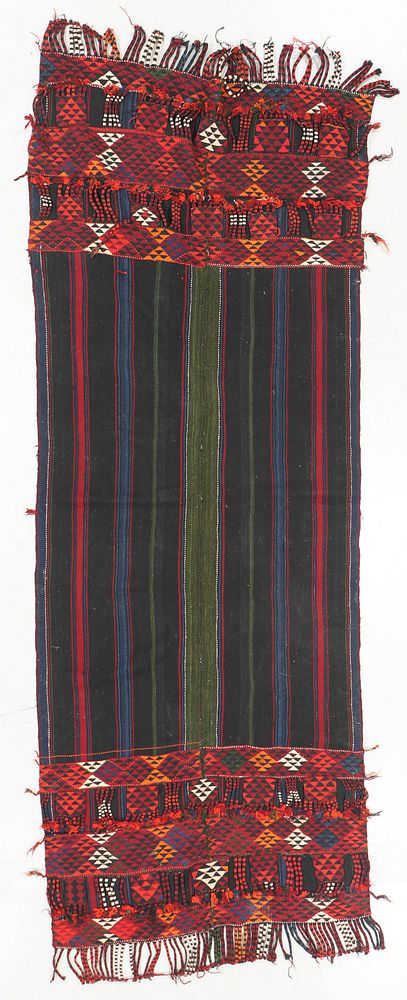 Appraisal: Semi-Antique Bedouin Kilim Egypt ' '' x ' '' Semi-Antique