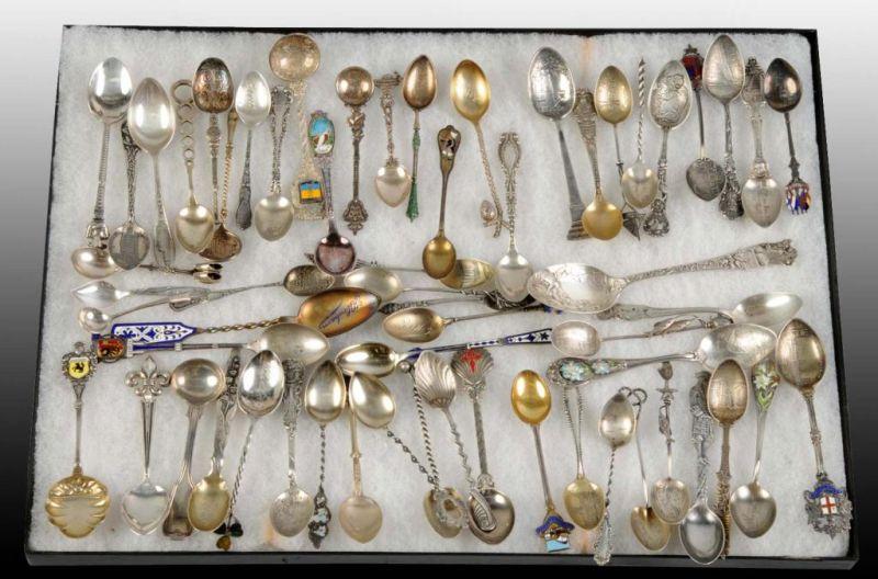 Appraisal: Lot of Sterling Silver Demitasse Spoons Description Several are English