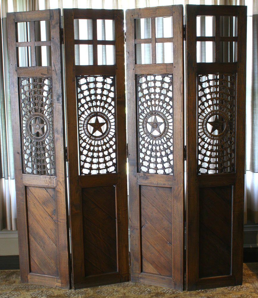 Appraisal: - Asian Style Fruitwood Screen Asian style fruitwood screen having