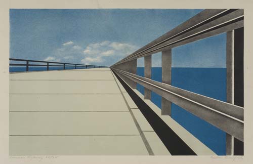 Appraisal: RALSTON CRAWFORD Overseas Highway Color lithograph x mm x inches