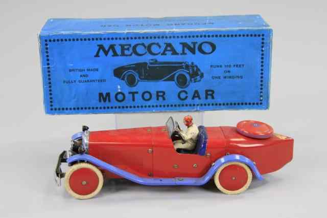 Appraisal: MECCANO CONSTRUCTOR SPORTS CAR WITH BOX England pressed steel blue