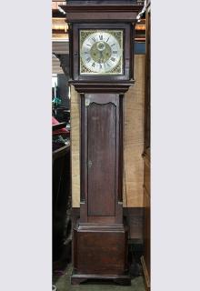 Appraisal: English George III oak tall case clock English George III