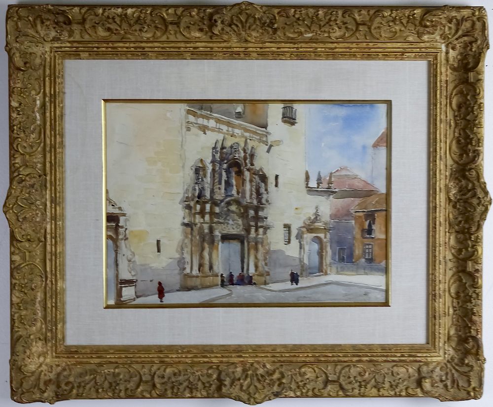 Appraisal: Anthony Thieme American Watercolor Art Painting Anthony Thieme - American