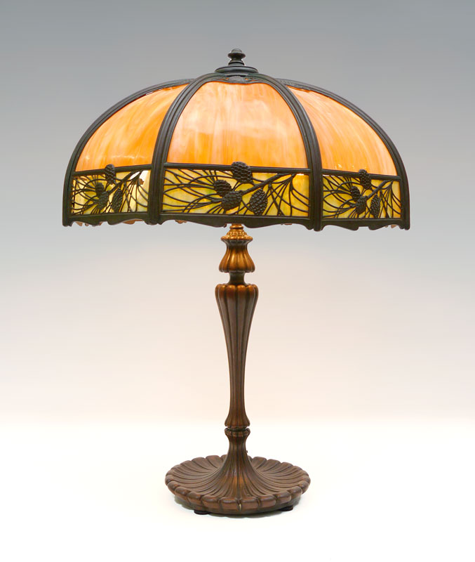 Appraisal: WILKINSON PINECONE LAMP BASE Patinated metal Wilkinson table lamp base