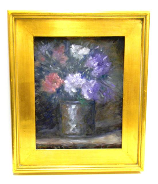 Appraisal: Timothy McSweeney American th C oil on canvas depicting Impressionistic