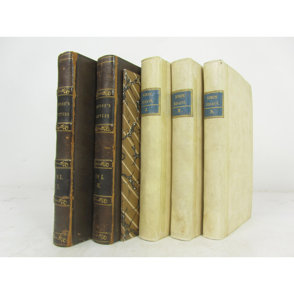 Appraisal: Theology volumes comprising Johnson John Original Letters written by the