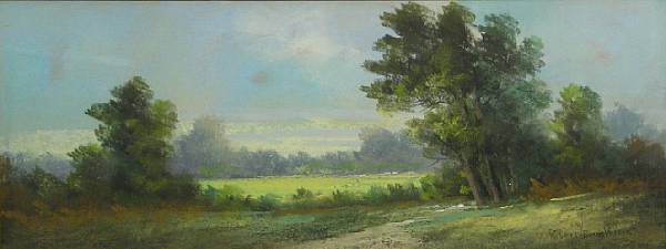 Appraisal: Robert Burns Wilson American - Sunlit meadow signed 'Robert Burns