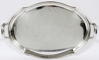 Appraisal: TIFFANY CO SILVERPLATE SERVING TRAY TIFFANY CO SILVERPLATE SERVING TRAY