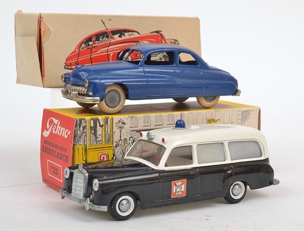 Appraisal: TWO TEKNO MODELS INCLUDING MERCURY SEDAN BLUE WITH RED INTERIOR