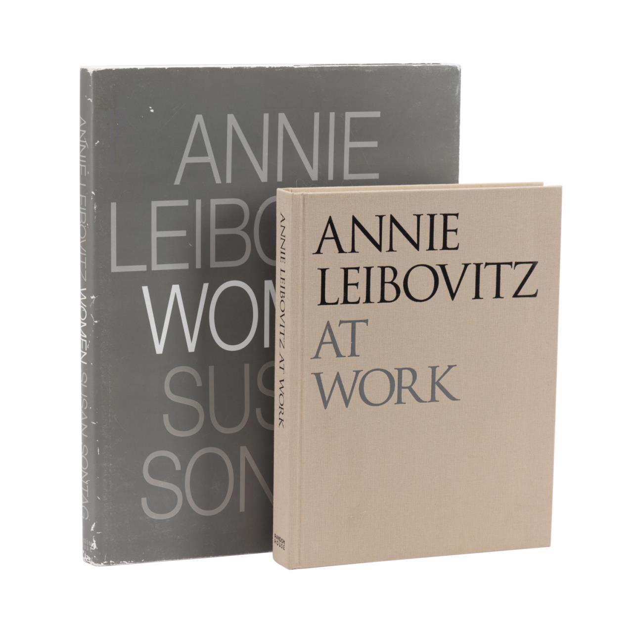 Appraisal: TWO ANNIE LEIBOVITZ HARDCOVER BOOKS ONE SIGNED Group of two