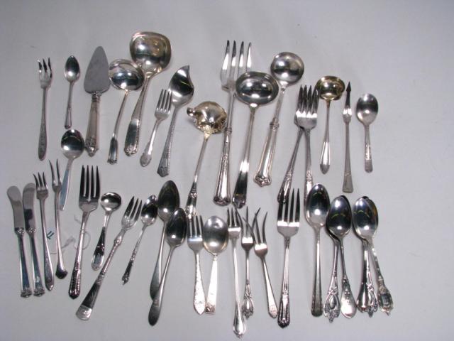 Appraisal: Group of assorted sterling flatware including table forks and spoons