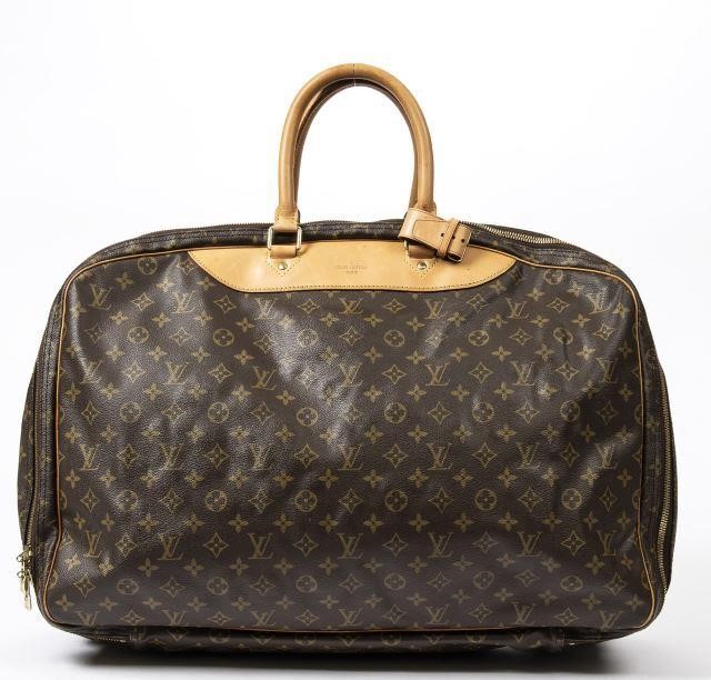 Appraisal: Louis Vuitton Alize Three travel bag in brown and tan