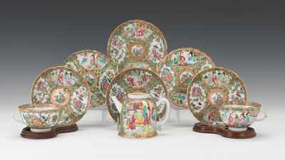 Appraisal: A Lot of Rose Medallion Porcelain Including a teapot two