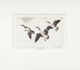 Appraisal: Richard E Bishop Federal Duck Stamp Design signed Richard E