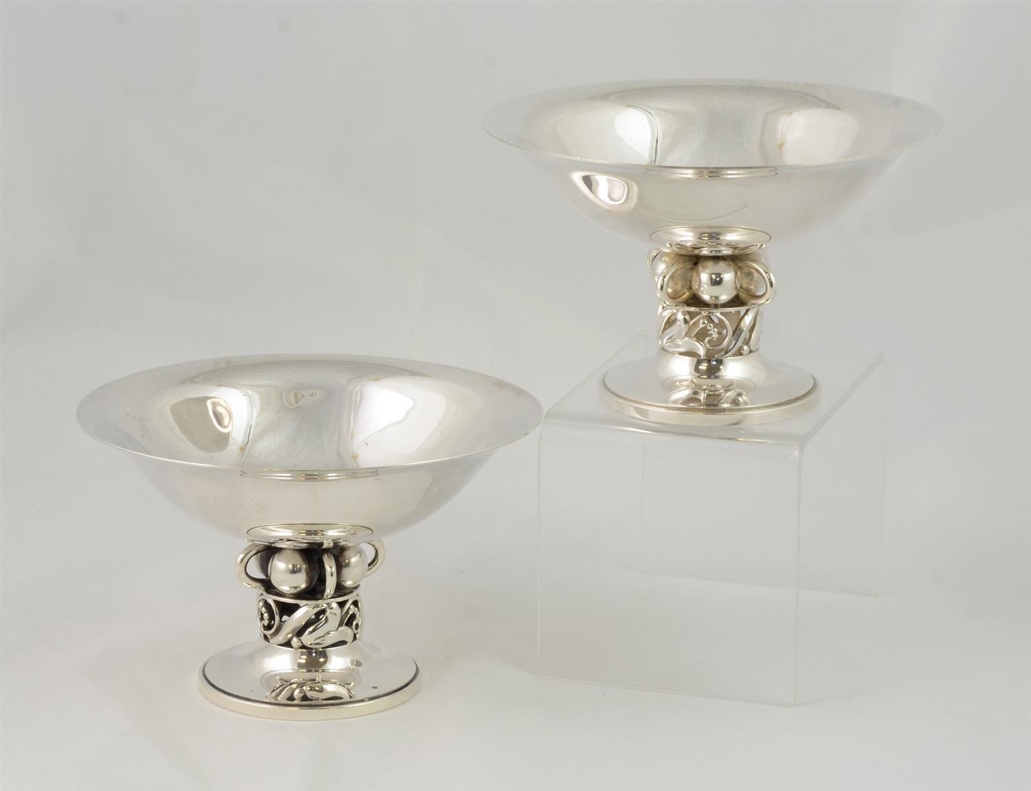 Appraisal: Pair of Sterling Silver Compotes one marked Walter Meyer for