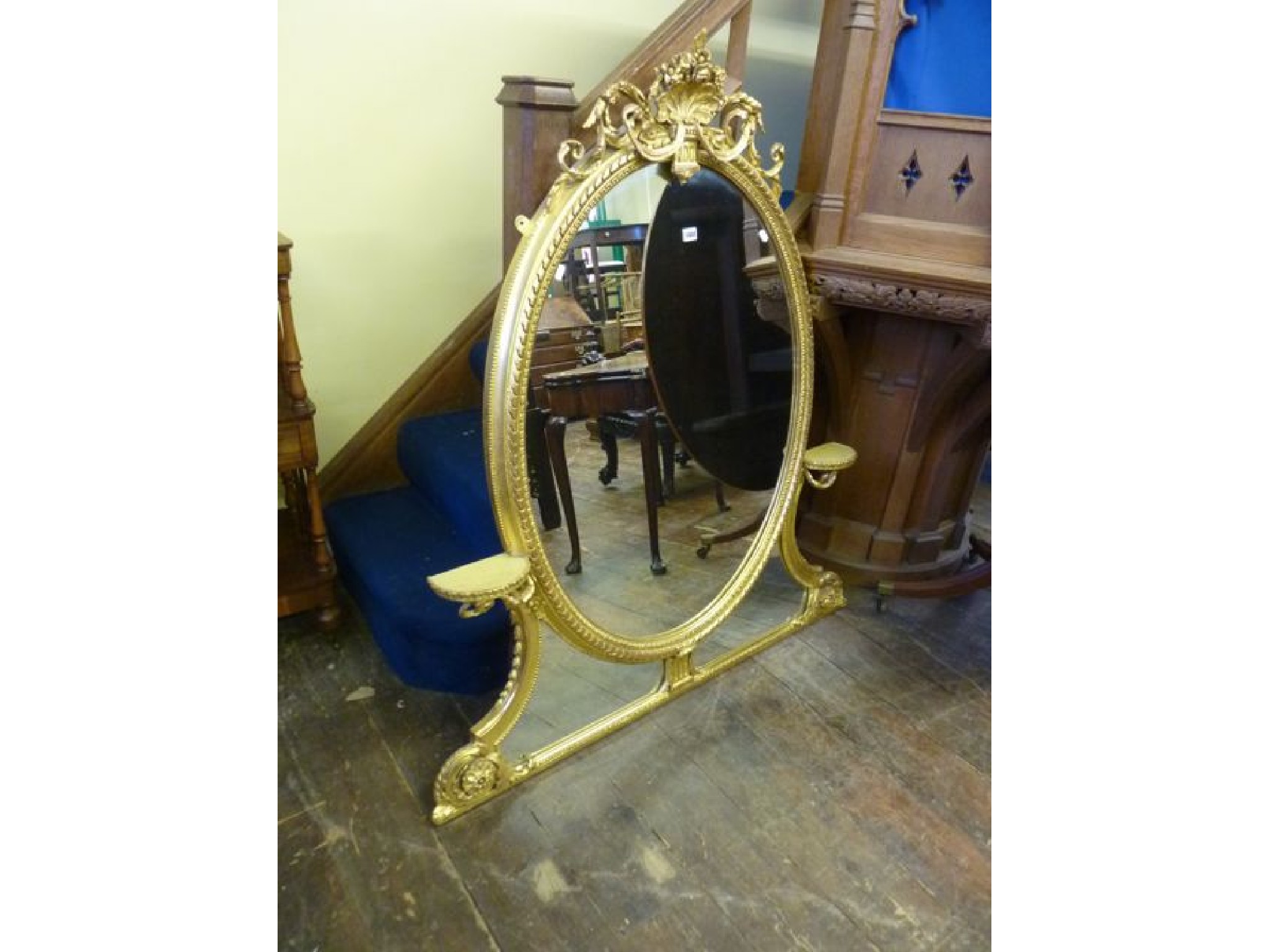 Appraisal: A good quality early th century overmantel mirror the main