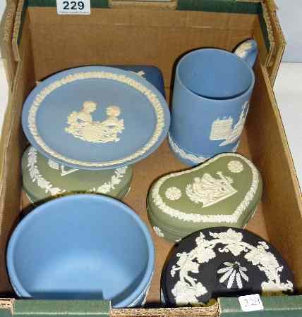 Appraisal: A Collection of Wedwood Jasperware in various colours including Green