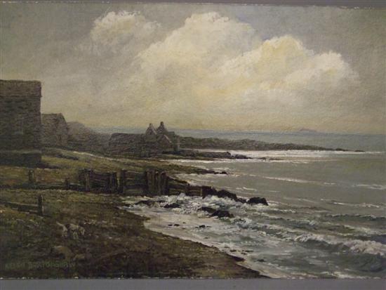 Appraisal: Keith Burtonshaw two oils on board of unknown seascapes and