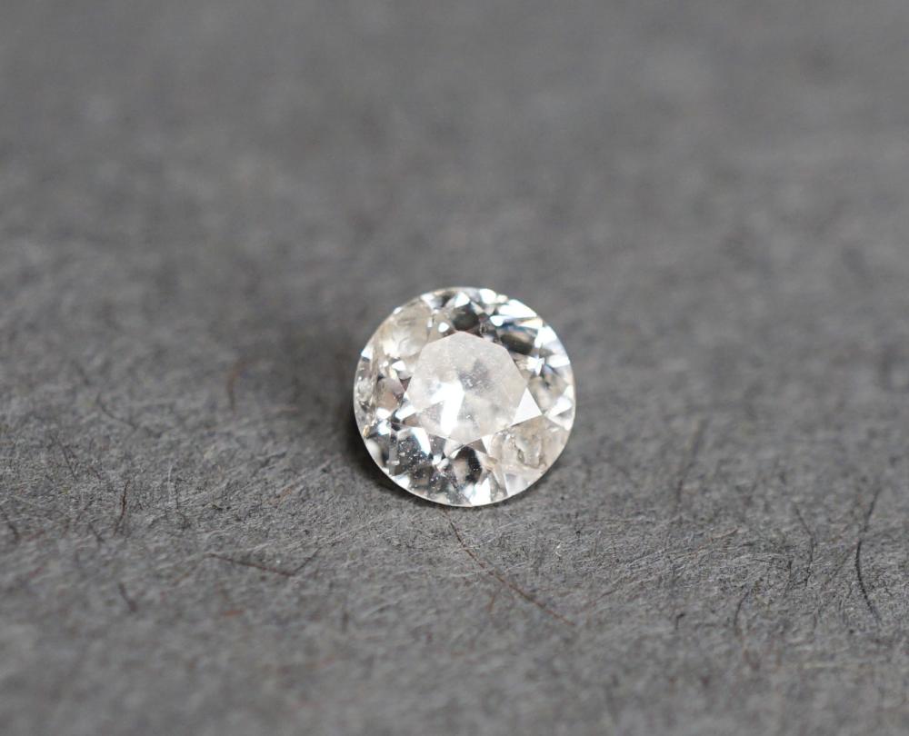 Appraisal: UNMOUNTED -CARAT ROUND OLD EUROPEAN-CUT DIAMONDUnmounted -Carat Round Old European-Cut