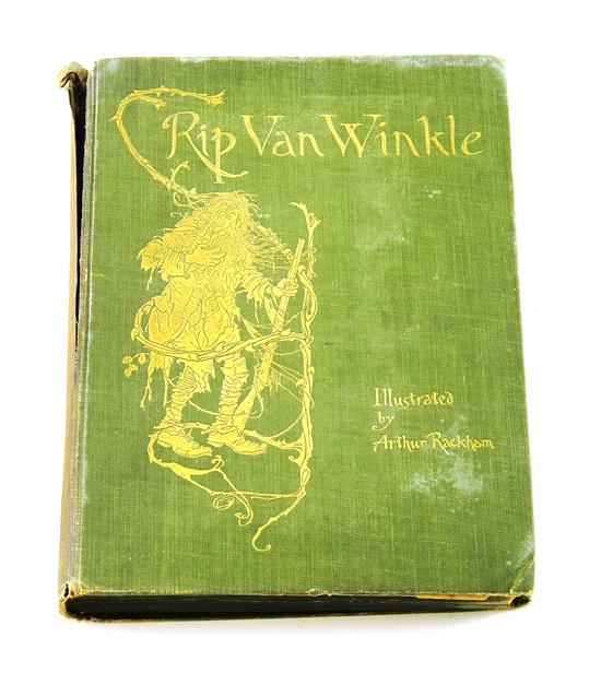 Appraisal: BOOK Arthur Rackham illustrated copy of Rip Van Winkle by