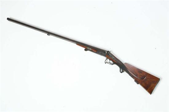 Appraisal: DOUBLE BARREL SHOTGUN German gauge with engraved barrel