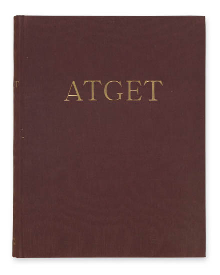 Appraisal: ATGET EUG NE Atget Photographe de Paris Preface by Pierre