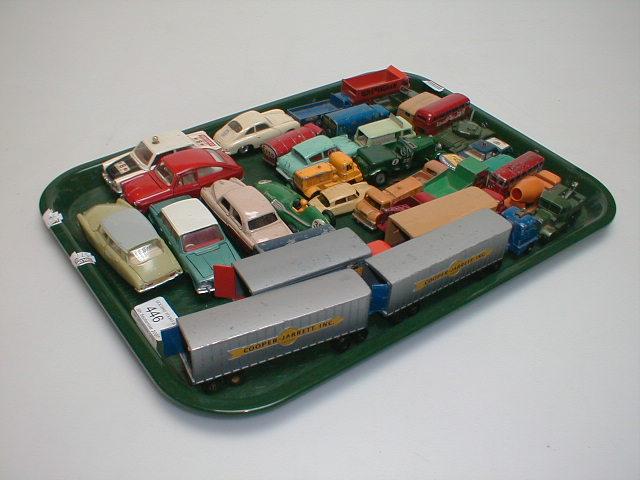 Appraisal: A quantity of Dinky Matchbox vehicles play worn condition