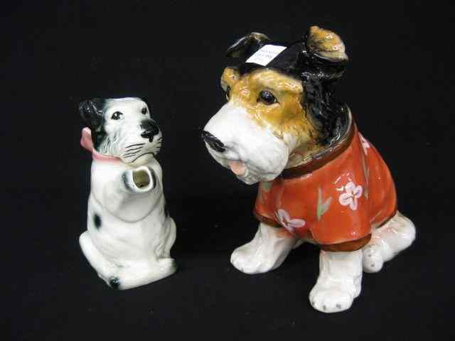 Appraisal: Erphila Dog Teapot a Dog Figurine