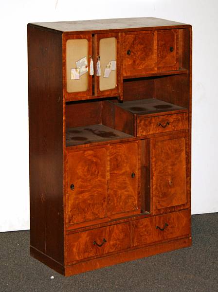 Appraisal: An Asian style elmwood cabinet th century height in width