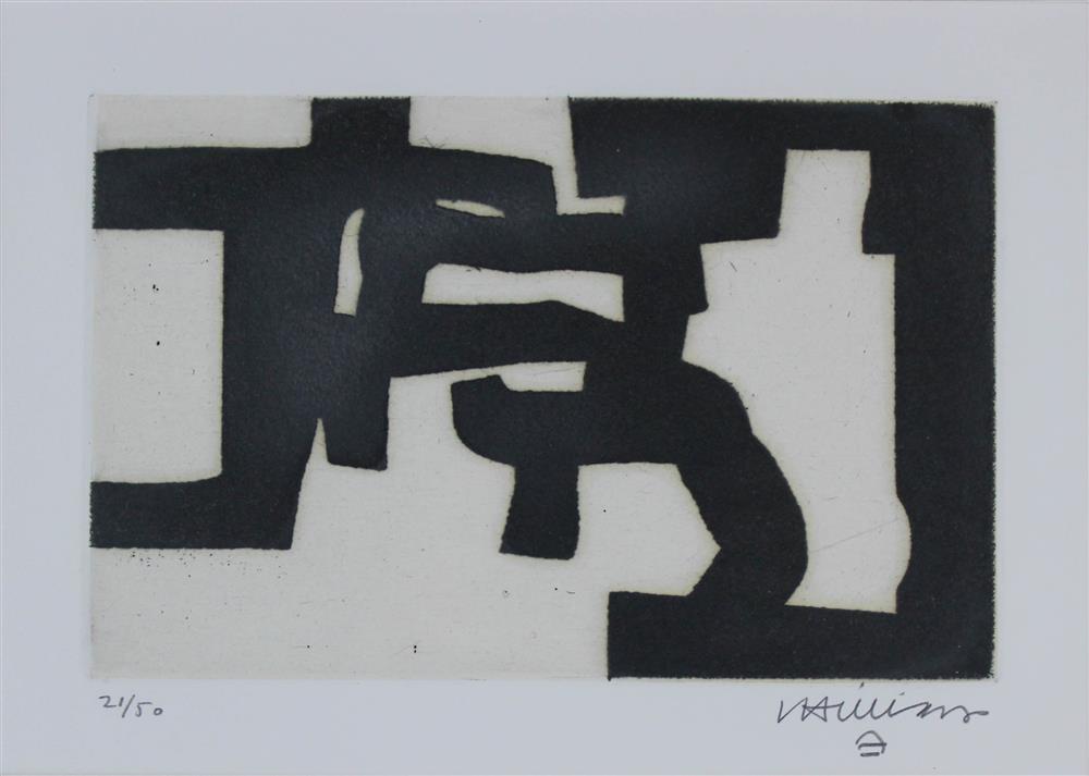 Appraisal: EDUARDO CHILLIDA SPANISH - AURRERA Etching x in plate Framed