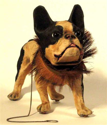 Appraisal: Life size French Bulldog Growler toy late th early th