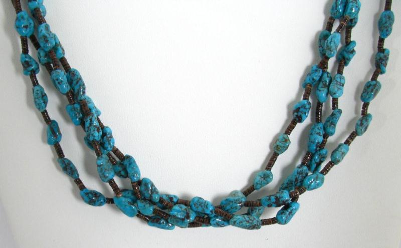 Appraisal: Cippy Balera Four Strand Santa Domingo Red Mountain Turquoise Necklace