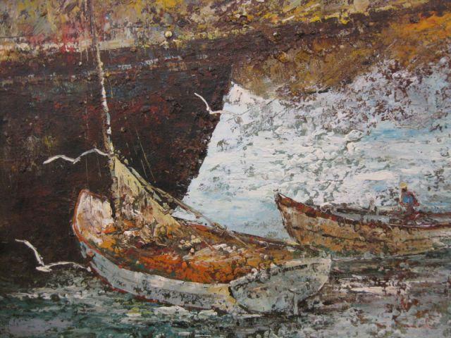 Appraisal: C Daniel Oil Boats image area x