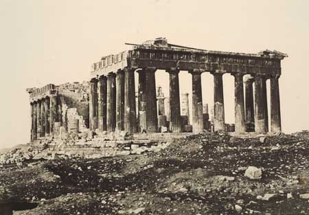 Appraisal: PIOT EUGENE JEAN BAPTISTE active s Parthenon Acropolis Blanquart-Evrard salted