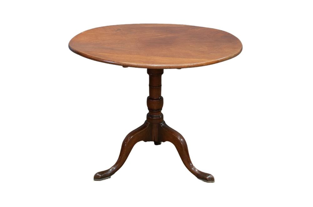 Appraisal: QUEEN ANNE STYLE MAHOGANY FLIP TOP TABLE inches diameter Condition