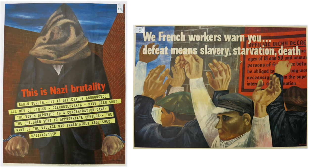 Appraisal: TWO WWII POSTERS BY BEN SHAHN American - This is