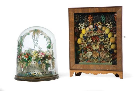 Appraisal: TWO VICTORIAN WAX DISPLAYS Probably American nd half- th century