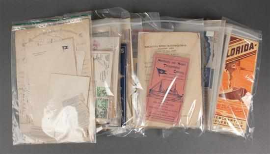 Appraisal: Ephemera Large assortment relating to the Merchants and Miners Transportation