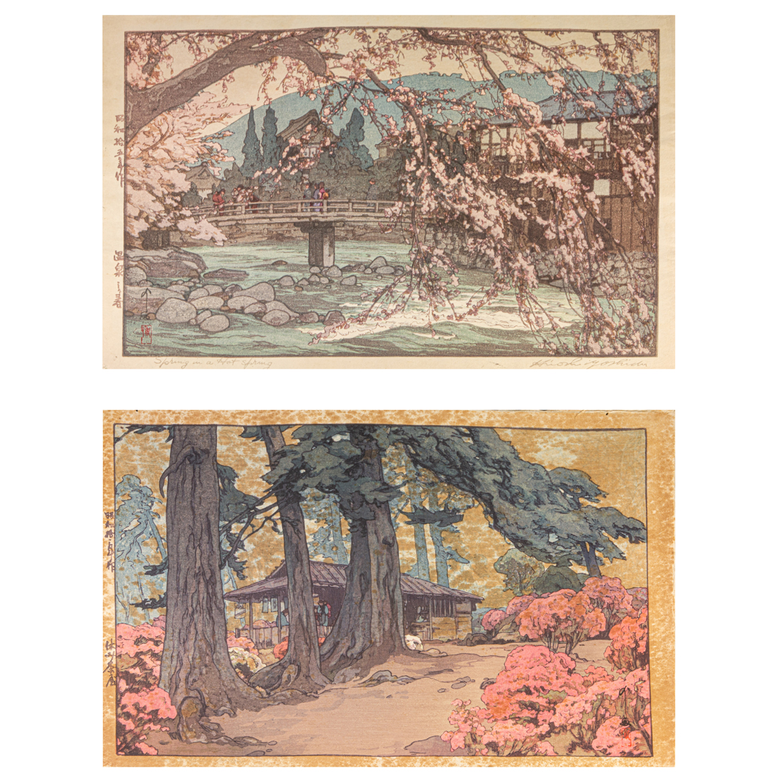 Appraisal: LOT OF HIROSHI YOSHIDA WOODBLOCK PRINTS lot of Hiroshi Yoshida