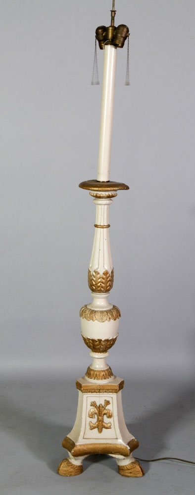 Appraisal: - th th C Candlestick Floor Lamp th th century