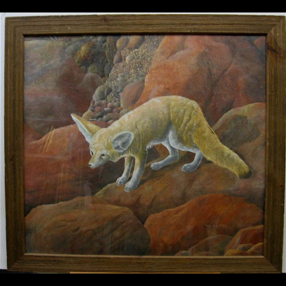 Appraisal: RED FOX BARRY KENT MACKAY - CANADIAN TEMPERA ON CHARKO-BOARD