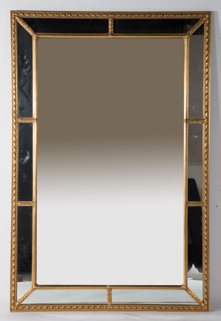 Appraisal: Regency style carved giltwood looking glass th century in mirrored