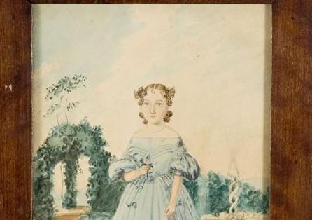 Appraisal: ERASTUS SALISBURY FIELD - PORTRAIT OF JULIA ROGERS AGED SEVEN