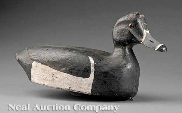 Appraisal: Decoy Ring Neck Drake by Dewey Pertuit Raceland LA original