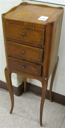 Appraisal: LOUIS XV XVI STYLE TRANSITIONAL TABLE EN CHIFFONIER French c