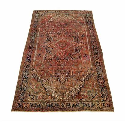 Appraisal: Heriz carpet northwest persia circa mid th century ft in