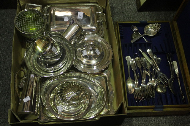 Appraisal: A COLLECTION OF MISCELLANEOUS PLATED WARES including two entree dishes