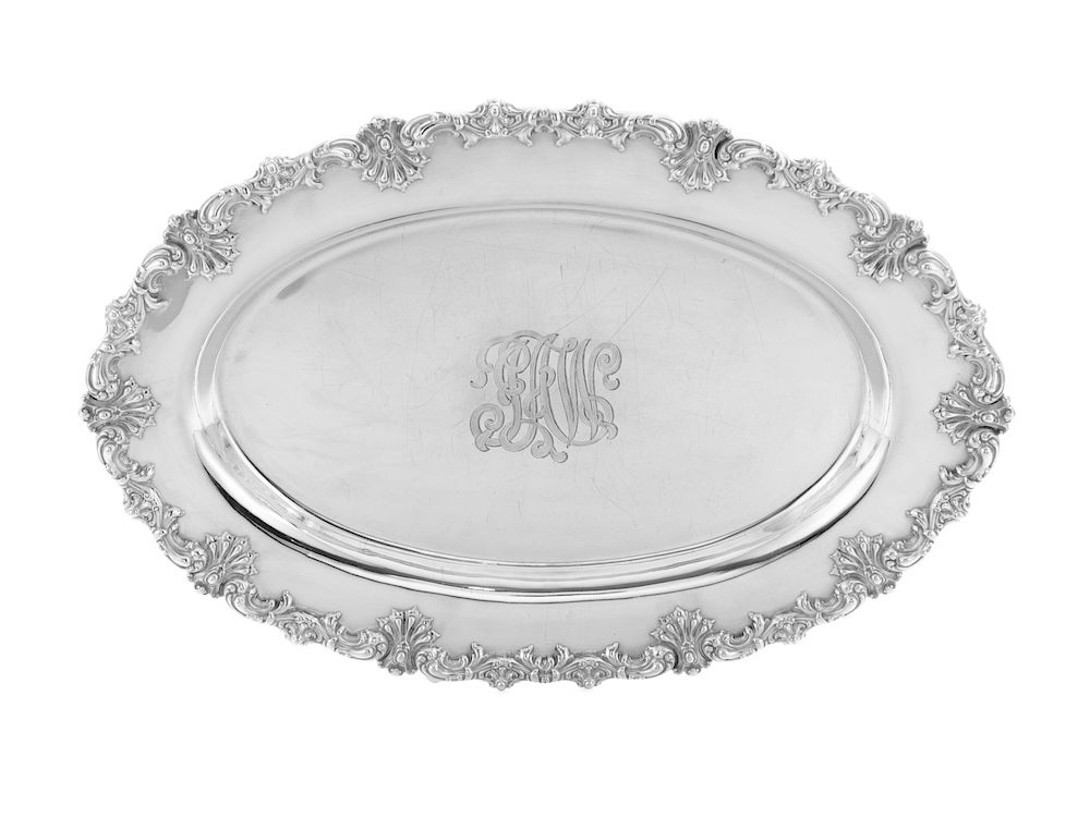 Appraisal: An American Silver Tray An American Silver Tray Redlich Co